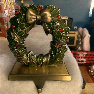 Wreath christmas stocking holder!